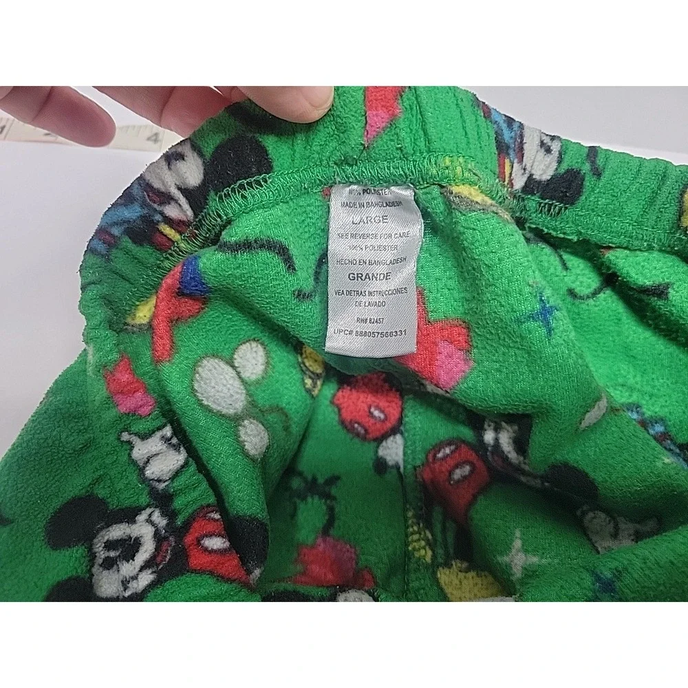 Men's Mickey Mouse Christmas‎ PJ Pajama Sleep Pants Size L